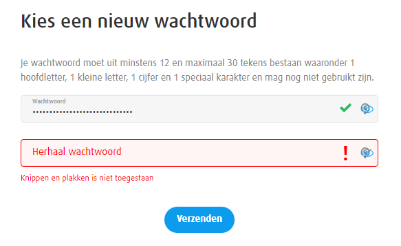 michaelvawa's tweet photo. @NatLot_Belgie Kan dit beleid eens dringend aangepast worden op E-Lotto? Het is een tikkeltje belachelijk omdat je hiermee eigenlijk mensen verplicht een eenvoudiger wachtwoord te kiezen. Ik moet nu een wachtwoord van 25 random karakters overtikken -_- https://t.co/79ChWrA451