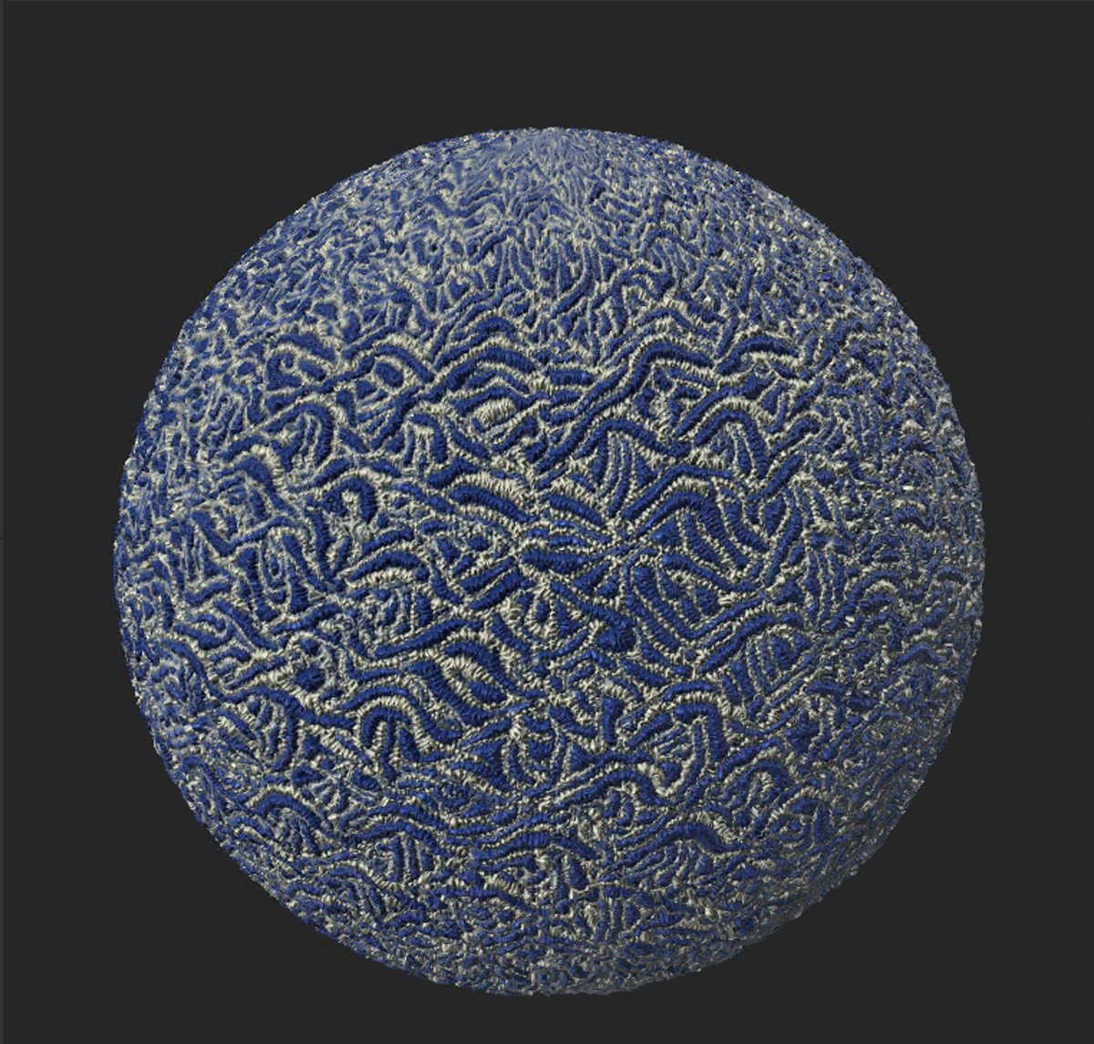 madorominn's tweet photo. AIで生成したパターン画像から3DCGマテリアルを作成してみた。
3DにもAIの波がくると言われているけど、少なくともマテリアルは早々に導入が進みそう。

1. Stable Diffusionでパターン画像を生成
2. Adobe Substance Samplerでマテリアル化（刺繍っぽいフィルターも適用）
3. Unreal Engineへimport https://t.co/KDjDFz7L2J