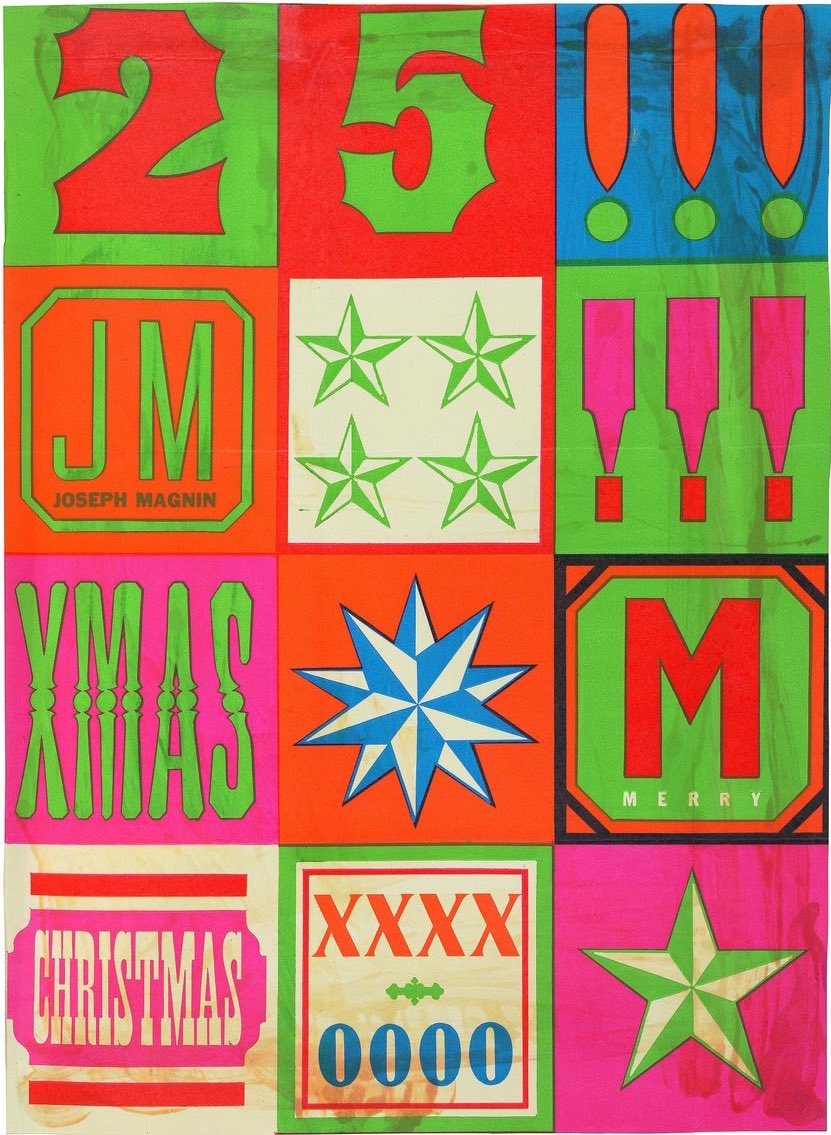 Happy Holidays to all!
Marget Larsen, Christmas packaging for Joseph Magnin, 1963.
