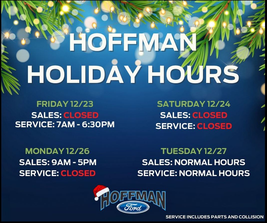 HoffmanFord's tweet photo. Happy Holidays from Hoffman Ford! https://t.co/OEsQPgrVeM