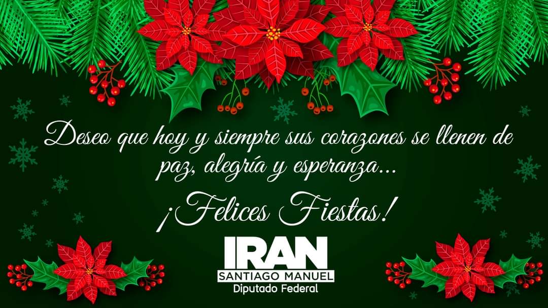 Deseo que hoy y siempre sus corazones se llenen de paz, alegría y esperanza... ¡Felices Fiestas!

#FelizNochebuena 
#FelizNavidad2022

#GusisacanuXquidxinu
#PorLaGrandezaDeNuestroPueblo