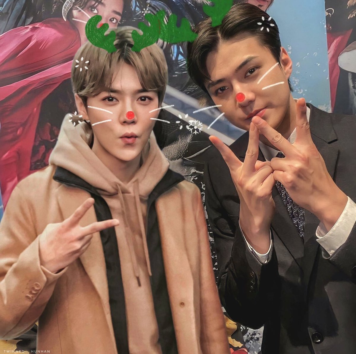 Twinned__HunHan's tweet photo. 圣诞快乐 🎄🥰

#HUNHAN https://t.co/eCU0UmjStk