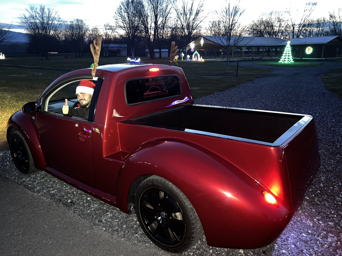 Merry Christmas to the team at Moorefield Collision! The best body shop in West Virginia! 

Check out this 2002 Volkswagen Beetle they transformed into a pickup truck. Check out “El Bugino” at moorefieldcollision.com and see the transformation on their Facebook page.