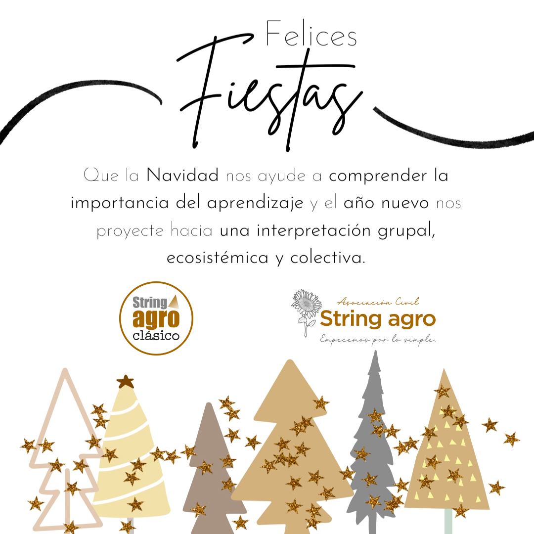 stringagro's tweet photo. #FelicesFiestas 🌠 Que la Navidad nos ayude a comprender la importancia del aprendizaje y el año nuevo nos proyecte hacia una interpretación grupal, ecosistémica y colectiva.
.
#Felicidades #Stringagro #Clásico #AsociaciónCivil https://t.co/RPkm7UWSpE