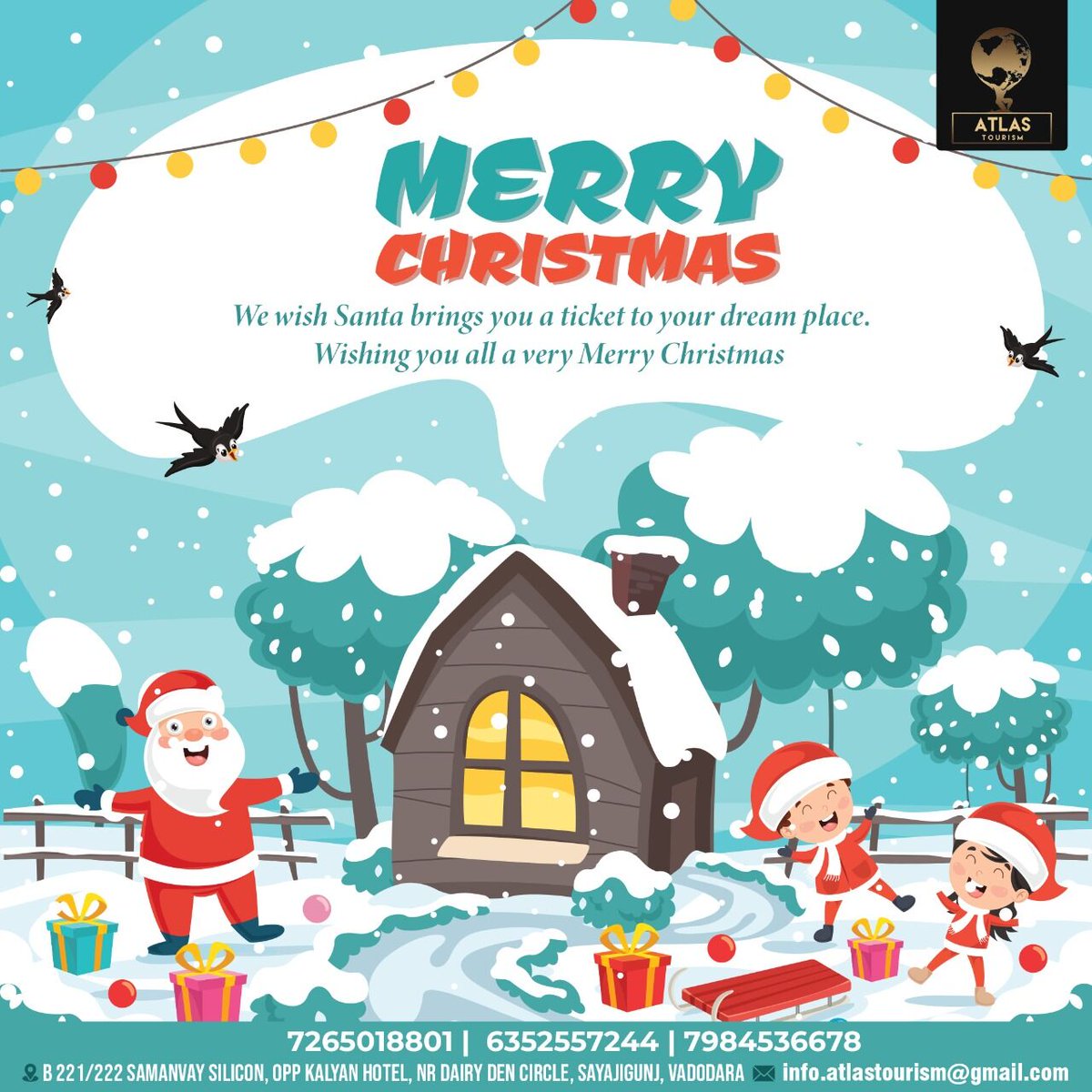 ⛪ We wish Santa brings you a ticket to your dream place 🎄

🎅🏻 𝐌𝐞𝐫𝐫𝐲 𝐂𝐡𝐫𝐢𝐬𝐭𝐦𝐚𝐬 🎁

📞 +91 72650 18801 | +91 63525 57244 | +91 79845 36678

#atlastourism #merrychristmas #xmas #trending #viral #explorepage #explore