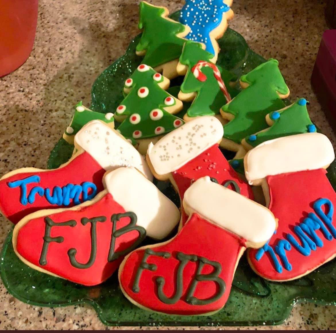 Christmas cookies are done! 😂😋 #FJB