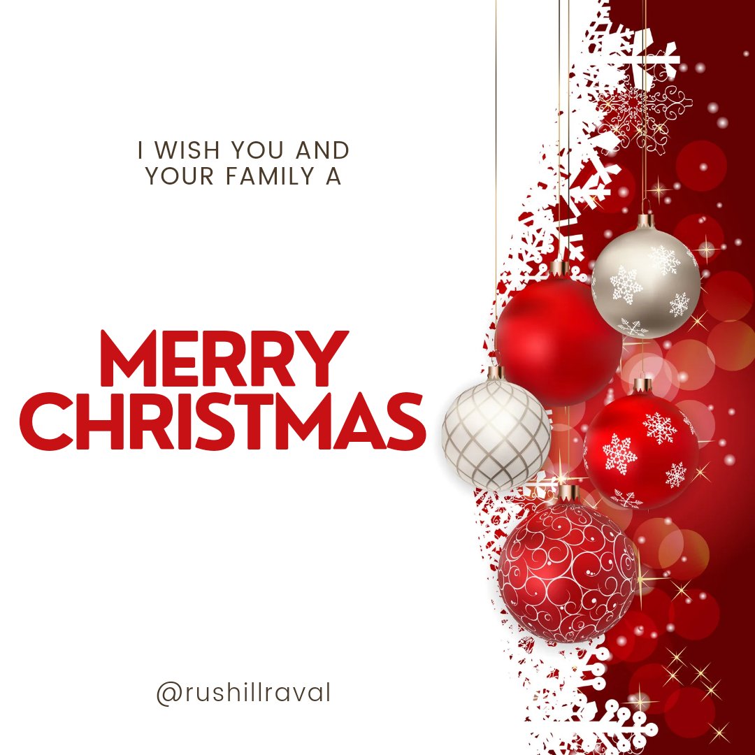 RushillRaval's tweet photo. Merry Christmas๐
#RushillRaval | #RTG | #RTGGang | #MerryChristmas | #Christmas https://t.co/VOLeJen3Ye