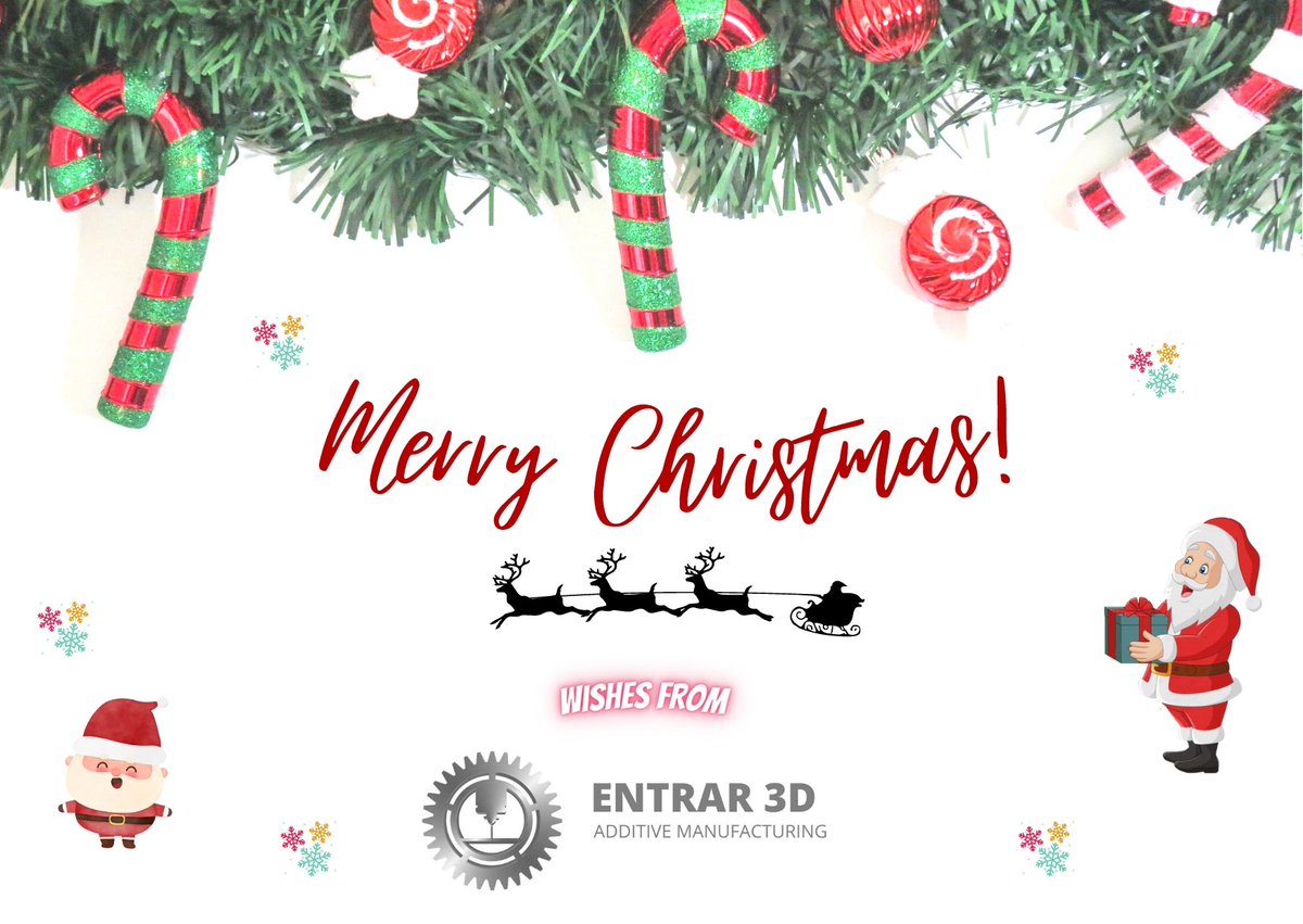 Entrar3dprint's tweet photo. "Wishing you hope, peace, lots of cakes and lot of 3D printed goods this holiday season!"

😉 #ChristmasEve #MerryChristmas #additivemanufacturing https://t.co/WsqQUUjVSZ