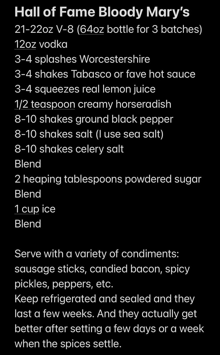 Rip_It_Up20's tweet photo. My dad made great Bloody Mary’s using a recipe given to him by Hall of Fame pitcher Steve Carlton. In memory of Dad, I thought I would share it today. Please retweet and let’s get this out to as many people as possible. And raise a glass to Dad! Merry Christmas! https://t.co/sIQwdO33pc