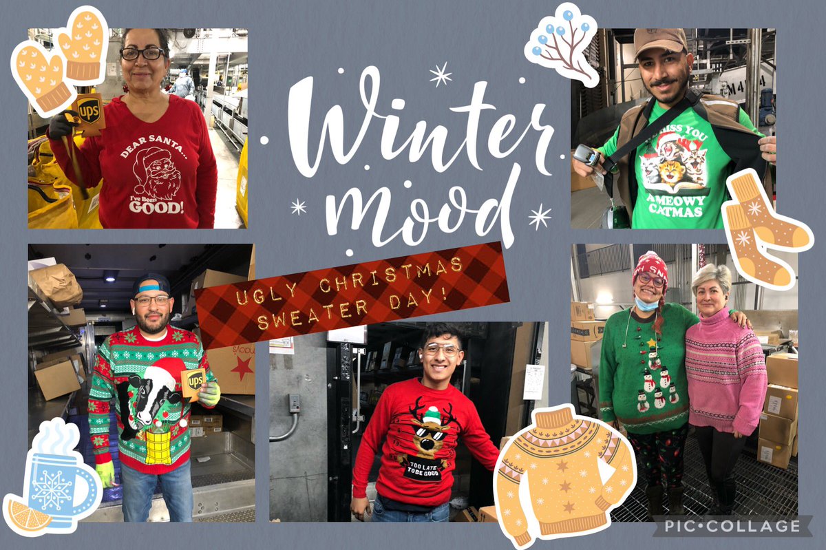 Final Holiday spirit day of the week Best for last! Ugly Christmas Sweaters! Thank you El Paso Preloaders for participating and sharing your holiday spirit with us! <a href="/vizcaino_steven/">Steven Vizcaino</a> <a href="/Jenett_Melendez/">Jeanette</a> <a href="/AJamesDova/">Adam James Cordova</a> <a href="/hill_deryl/">Deryl Hill</a> <a href="/UPS/">UPS</a> <a href="/UPSers/">UPSers</a> <a href="/westtxdivision/">West Texas</a> <a href="/eptxsafetysquad/">Safety Squad</a>