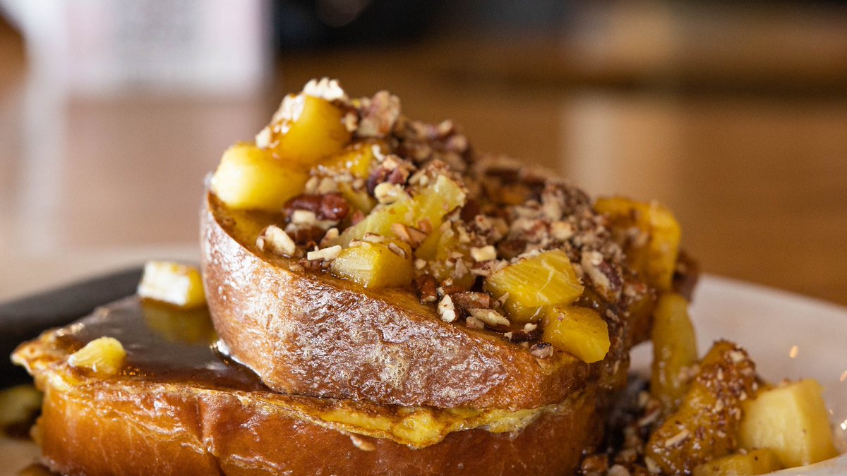 Pineapple upside down french toast. You heard that right.