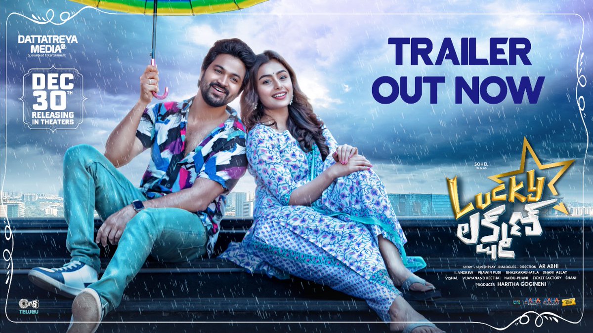 RyanSohel's tweet photo. Lucky Lakshman trailer is out now. Watch #luckylakshman trailer and mark your presence in theatres on 30th Dec 

Link - https://t.co/aLZ2yHzopr

#LuckyLakshmanOnDec30 @RyanSohel #ARABHI @GogineniHaritha @Mokksha06 @DattatreyaMedia @iandrewdop @anuprubens @tipsmusicsouth https://t.co/cGfLx0p5xb