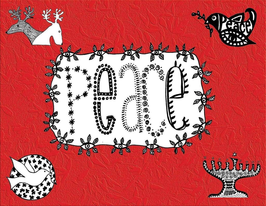 karmabee's tweet photo. #happyholidays from #karmabee! #peace #hanukkah #dove #doodle https://t.co/CA6pA8MiHo https://t.co/C0S60xFmNu