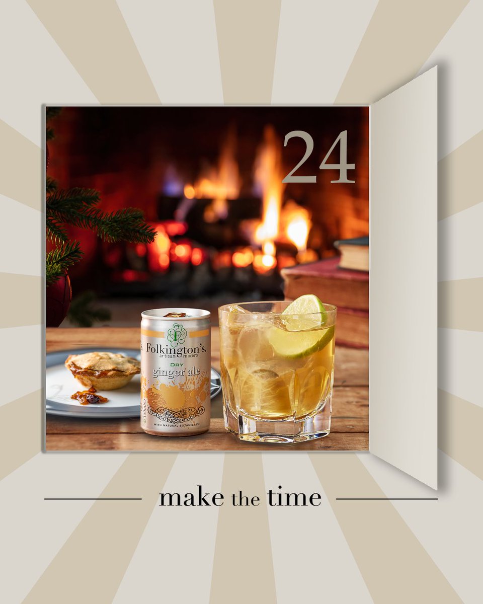 Waiting up for Santa with a glass of our classic Ginger Ale.

Happy Christmas from us all.

#Folkingtons #MakeTheTime #HappyChristmas #WaitingForSanta #Today #Drinks #GingerAle #Mixer