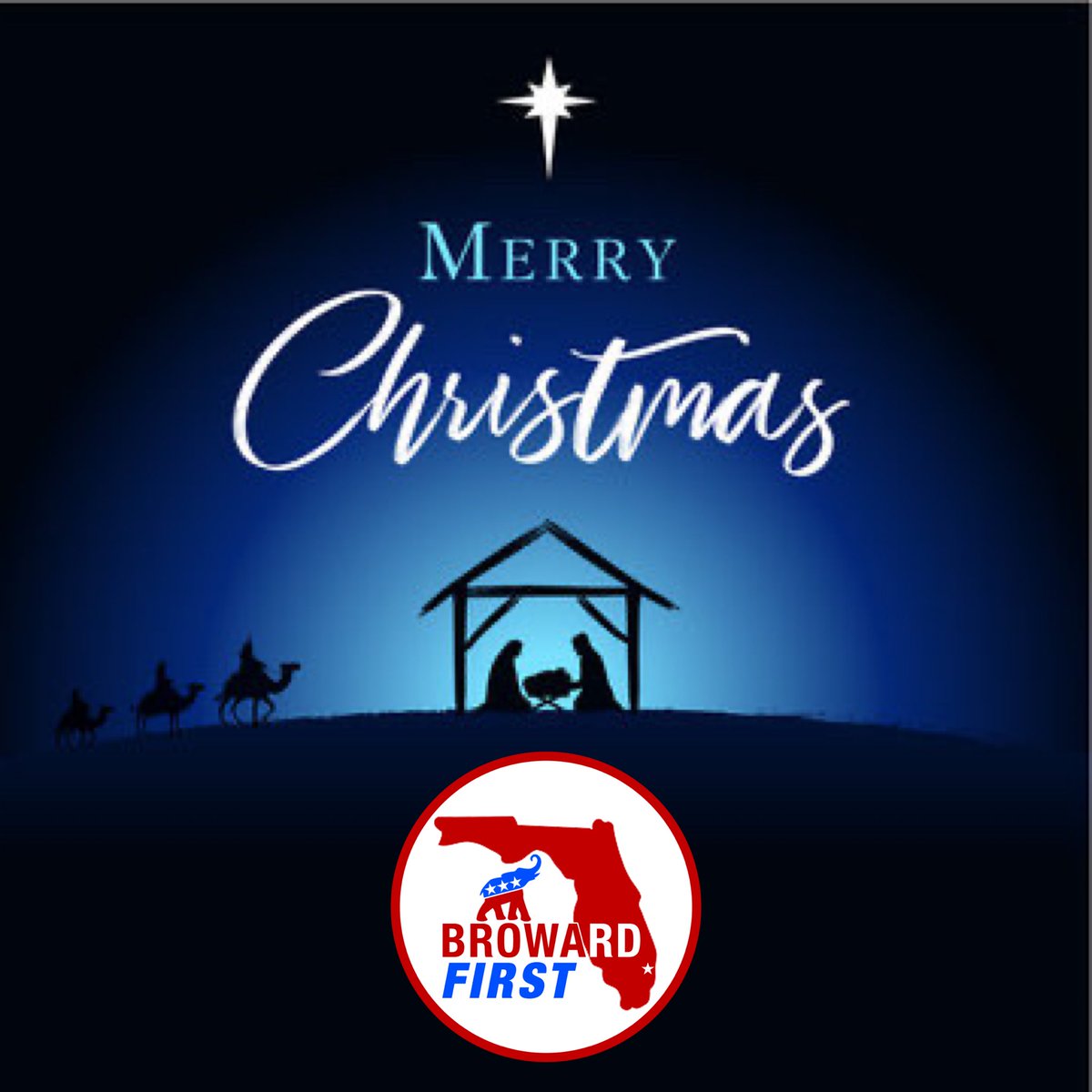 BrowardFirstGOP's tweet photo. Merry Christmas to all who celebrate! Wishing you all love, hope and joy through the season.
#MerryChristmas
#BrowardFirstGOP
#HappyHolidays https://t.co/UHw66RC5gW