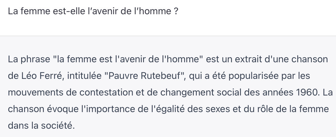 Aragon et Jean Ferrat doivent se retourner dans leur tombe, non ? #OpenAIChatGPT