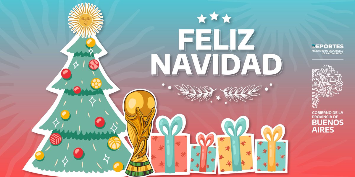Les deseamos una feliz navidad a todas las familias de la Provincia de Buenos Aires 🎄☺️

Este año llegó el mejor regalo. Que el próximo nos encuentre trabajando juntos por una Provincia mejor para todos y todas ⭐⭐⭐

¡Felicidades! 

#FelizNavidad 
#ComunidadDeportiva