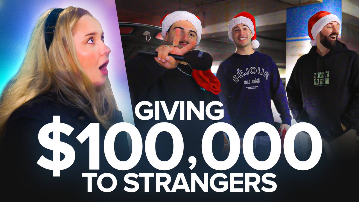 NEW VIDEO PREMIERING AT 6PM CET (2 hours)

GIVING $100,000 TO STRANGERS FOR CHRISTMAS! Part 1 youtu.be/kWzn_PgXBRM 

<a href="/X7Dave/">X7Dave</a> <a href="/potentiallygTV/">Georgie</a>