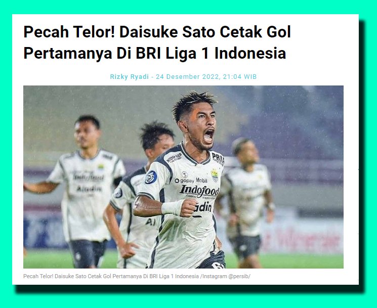 JournalisSocmed's tweet photo. Dasiuke Sato berhasil mencetak gol pertamanya di BRI Liga 1 Indonesia musim ini berkat gol semata wayangnya di laga Persikabo 1973 vs Persib

https://t.co/qHgbW07jRo

#PERSIB | Pajero | Persib Bandung | Bobotoh | Liga 1 Indonesia https://t.co/tINPsiIvGG