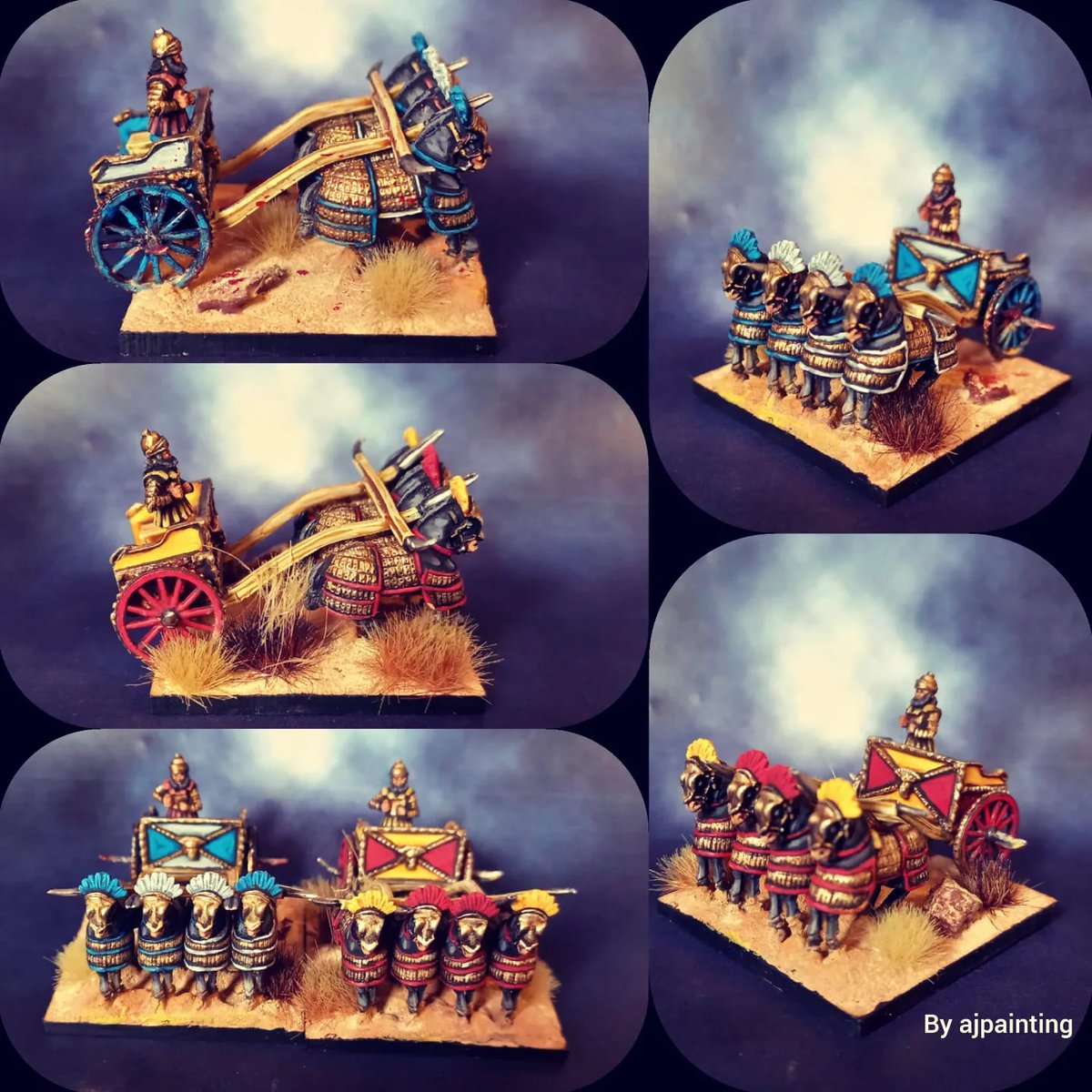 Habemus_Ludum's tweet photo. #pintoreshabemusludum
Carros falcados en 15mm para el arte de la guerra por @painting_aj
#adlg #sagaageofalexander #miniatures #picoftheday #miniaturepainting #history #paintingminiatures #warhammer #war #museodelminiaturismo #forgedinbattle #miniatures #miniature #15mm https://t.co/tMfa5gkUpK