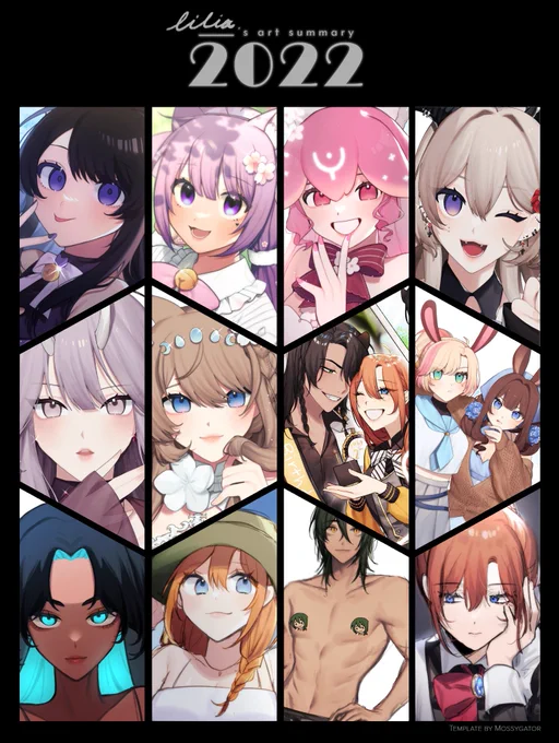me and my 74637473 artstyles…. other than that, i was surprised that i could actually fill this up!! #2022artsummary 