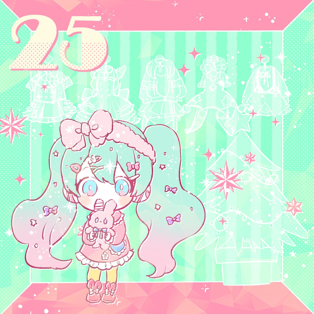 25日目はミクちゃん～🌟
 #prskアドベントカレンダーbypopuusa 