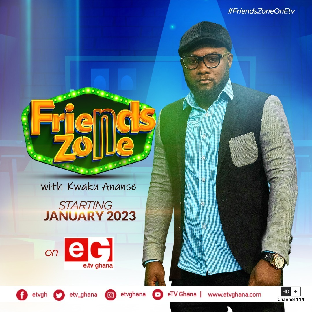 New year, new vibes!!!🎯 2023 promises to be great with the introduction of the all brand new friends and celebrities game show, Friends Zone! 💃🏾✨🔥

You can't miss the fun. @kwakuaananse has got you!💪🏾😂

Friends Zone... Feel the Fun😍🥳
#FriendsZoneOnEtv
