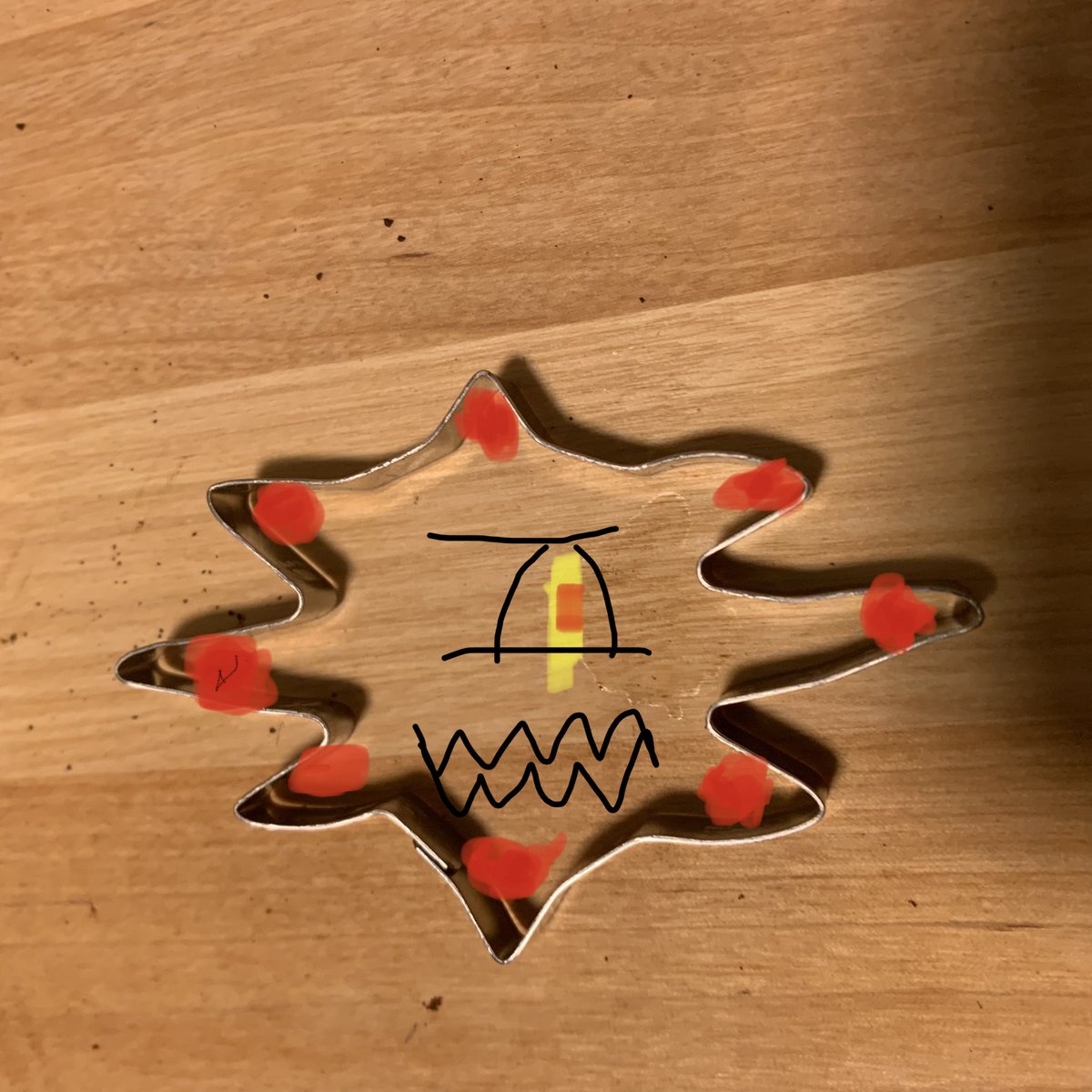 thejustvaughan's tweet photo. The best I can figure is to use icing to make it a beholder? I AM LOST https://t.co/SnFJpEc2CZ