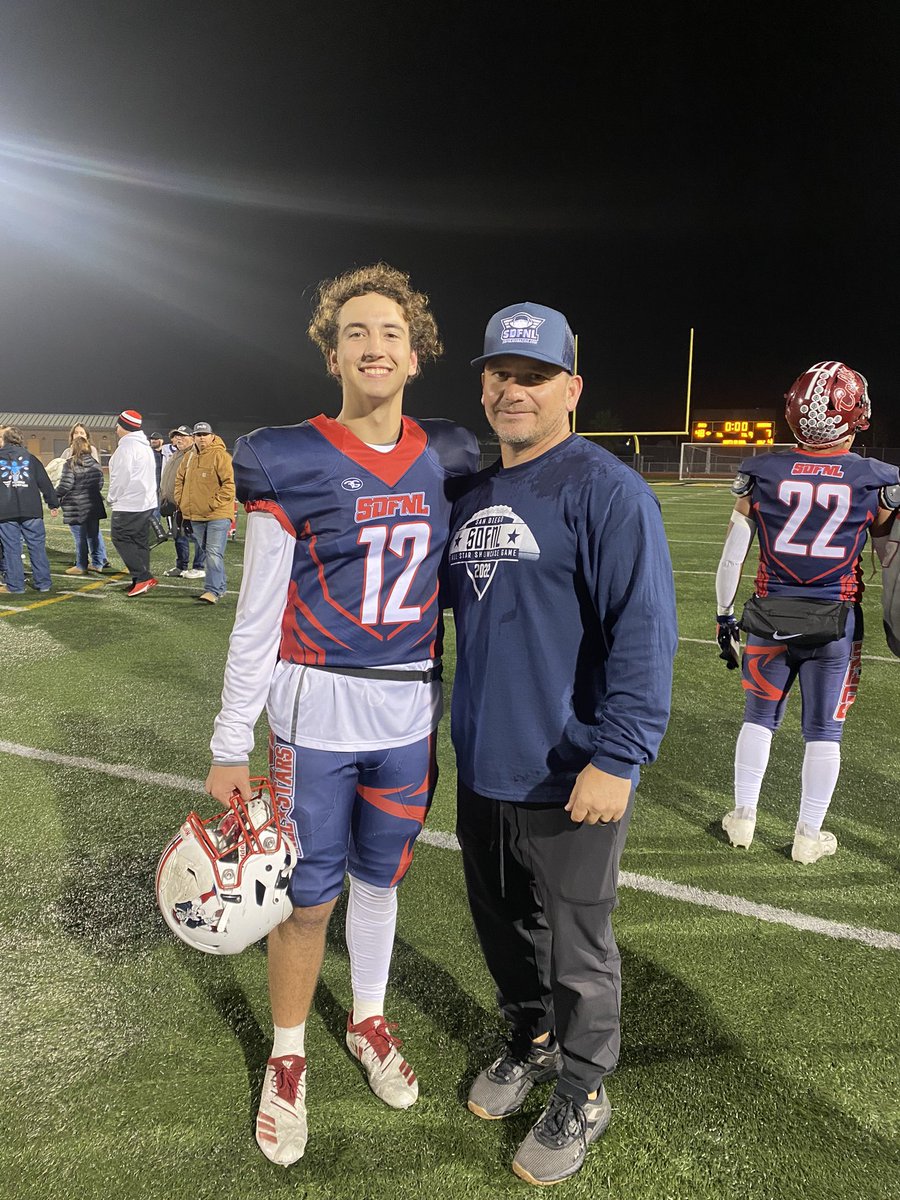 <a href="/JakeDavila8/">Jake Davila</a> was so much fun to coach. I am huge fan of his! I didn’t take a pic w/ <a href="/aleks_wojcik/">Aleks Wojcik</a> which is a bummer but he &amp; Jake made the week so much fun. As a former college coach I know w/out a shadow of a doubt that they would be invaluable on a team! #sandiegoquarterbacks