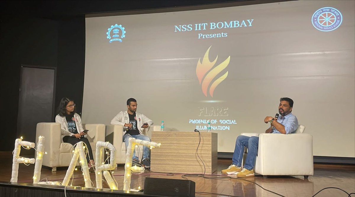 nss_iitb's tweet photo. We extend our heartfelt gratitude to Mr Rohit Choudhary, the Director Development of the
Akshayapatra Foundation for coming to our flagship event, "Flare 2022-Phoenix of Social Illumination" and
sharing his experience about serving society. 

#nssiitb #flare #flagship #Flashback https://t.co/HAWiFmz54N