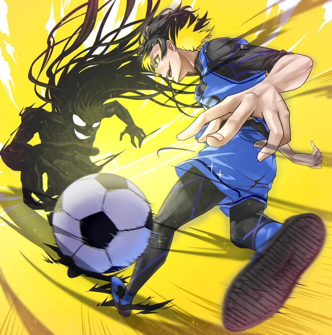 俺の中の"かいぶつ" #僕だけのトモダチ #藍色監獄 #BLUELOCK #足球 #サッカー #蜂楽 #廻 #かいぶつ  