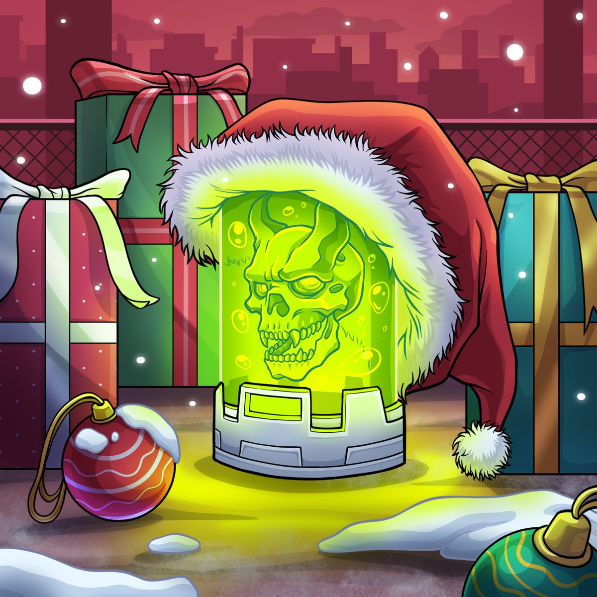 From us here in Dysto City, have a very merry Christmas! 

In a post-apocalyptic wasteland, there’s only so many presents to go around. But luckily for you, Santa will be giving away: 

💸 0.25 ETH 

🎁 2x YYG NFTs

To enter, like and comment RT with your season’s greetings! 🎄☯️