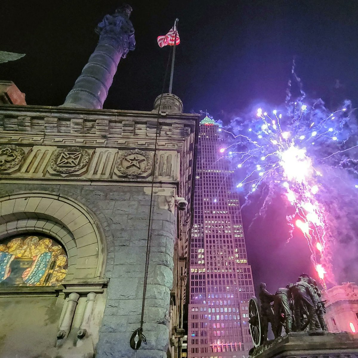 Merry Christmas from the Cuyahoga County Soldiers' and Sailors' Monument. Thank you Cleveland for a terrific year and a wonderful holiday season!