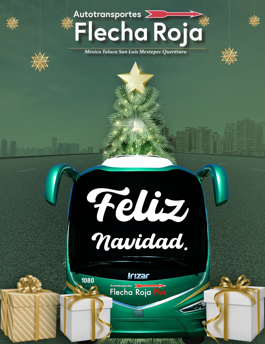 Flecha Roja les desea felices fiestas.
flecharoja.com.mx
⛄️❄️🎆🌠🎊🎉