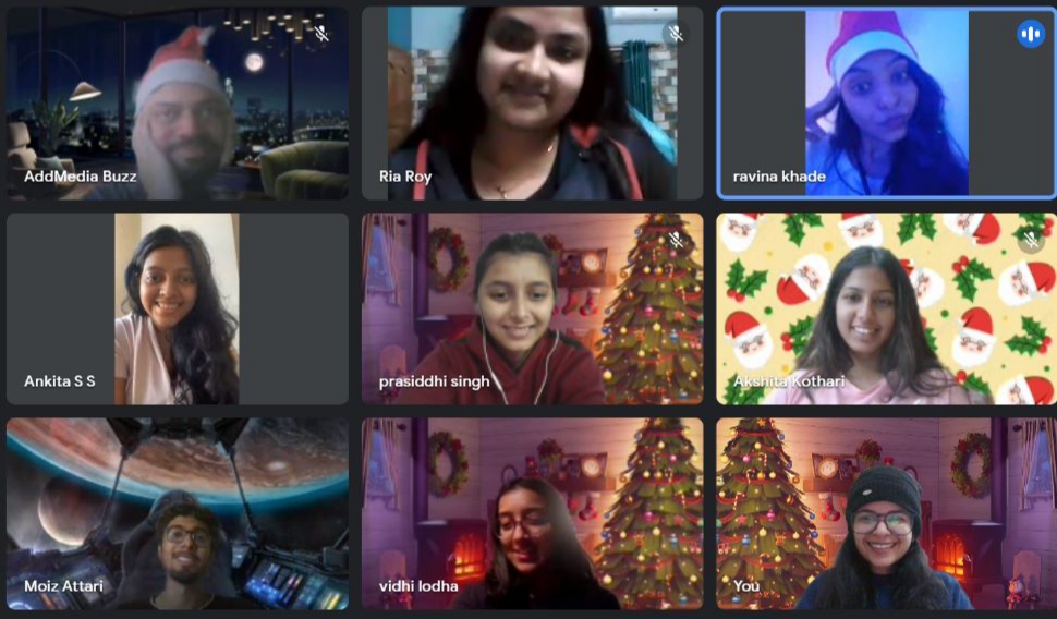 AddMediaBuzz's tweet photo. A great team makes the dream work❤️. An eve full of laughter and games on the occasion of #ChristmasEve🎄. Team AMB wishes you all a joyful Christmas!❤️
#AMB #AMBUpdates #Christmas #ChristmasTime #Online #OnlineGames https://t.co/fsjGVfsPuZ