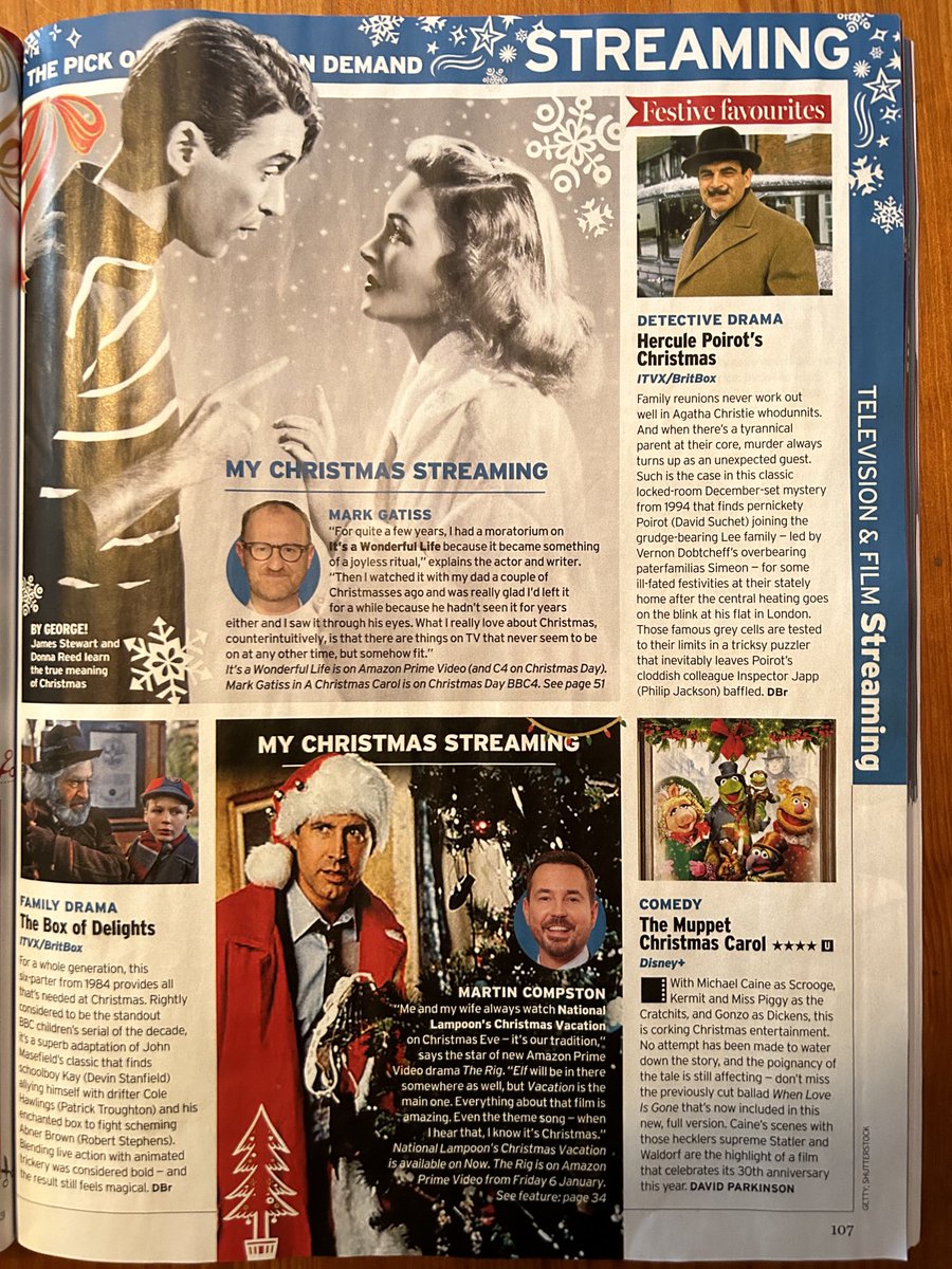 Rather chuffed to be sharing a page with the true greats of Christmas in the Radio Times!