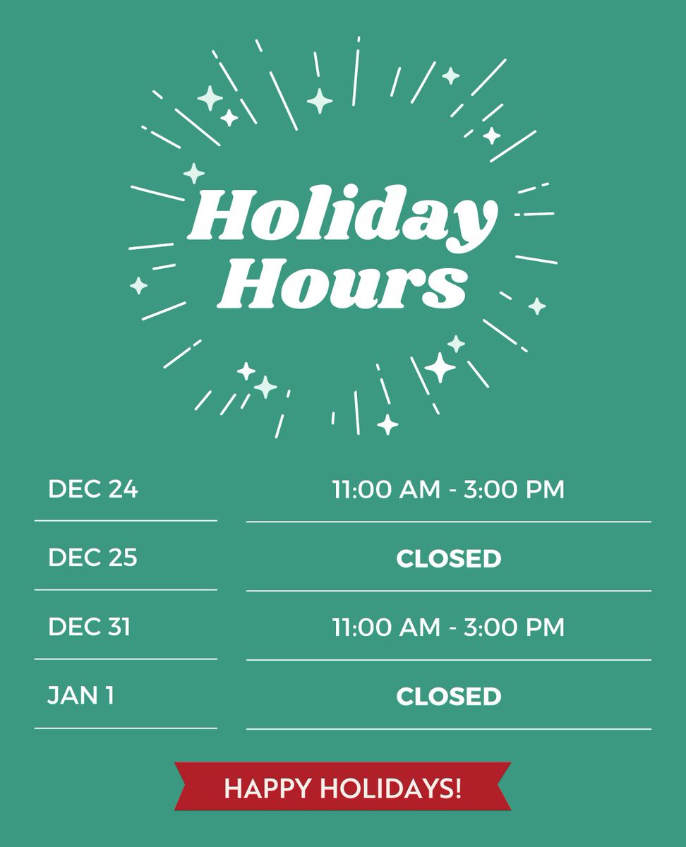 Wishing everyone a safe and happy holidays!