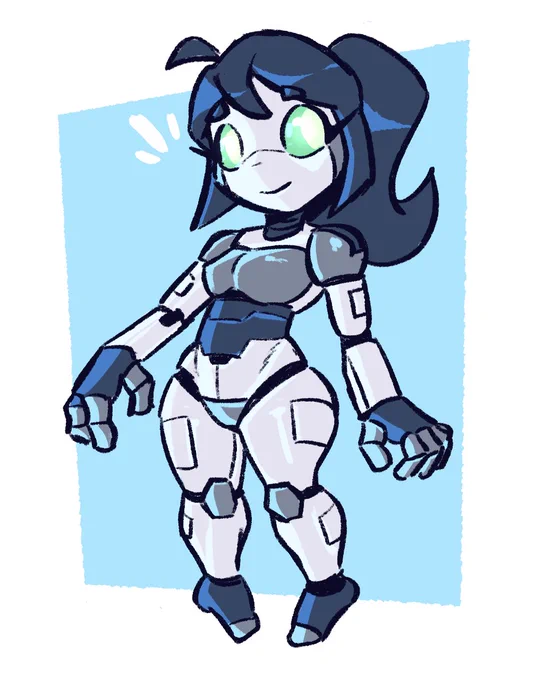 Android Girl thing I guessCharacter design is still hard istg 