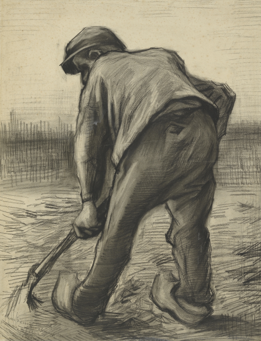 vangoghmuseum's tweet image. Vincent believed that faith should not be taught, but that it was based on human feelings. And in particular on the feelings of workers and peasants: people from the so-called ‘lower’ classes. He drew multiple diggers.