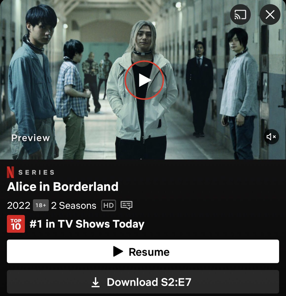 fanazaki's tweet photo. Continue binge watching #AliceInBorderlandS2 after putting my baby to sleep😘 https://t.co/pi0QEa4s1w