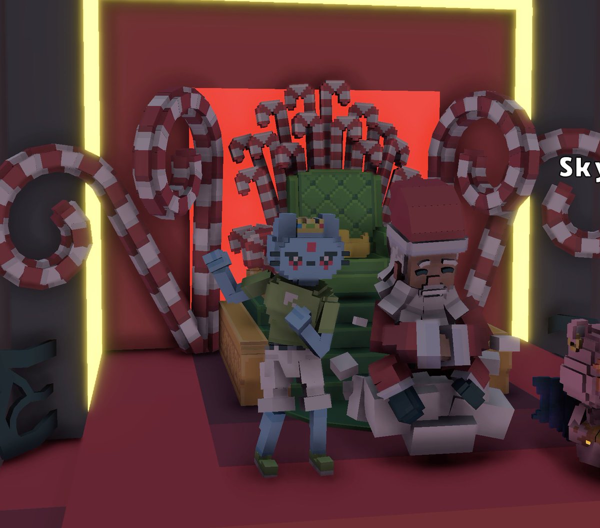 CoolCat_2552's tweet photo. @TheSandboxGame I found a Santa in Aldrak Solstice! 🧑‍🎄🎁 I participated in the #SeasonsGreetingsTSB challenge for a chance to win an NFT! https://t.co/CQHfJRDxGw