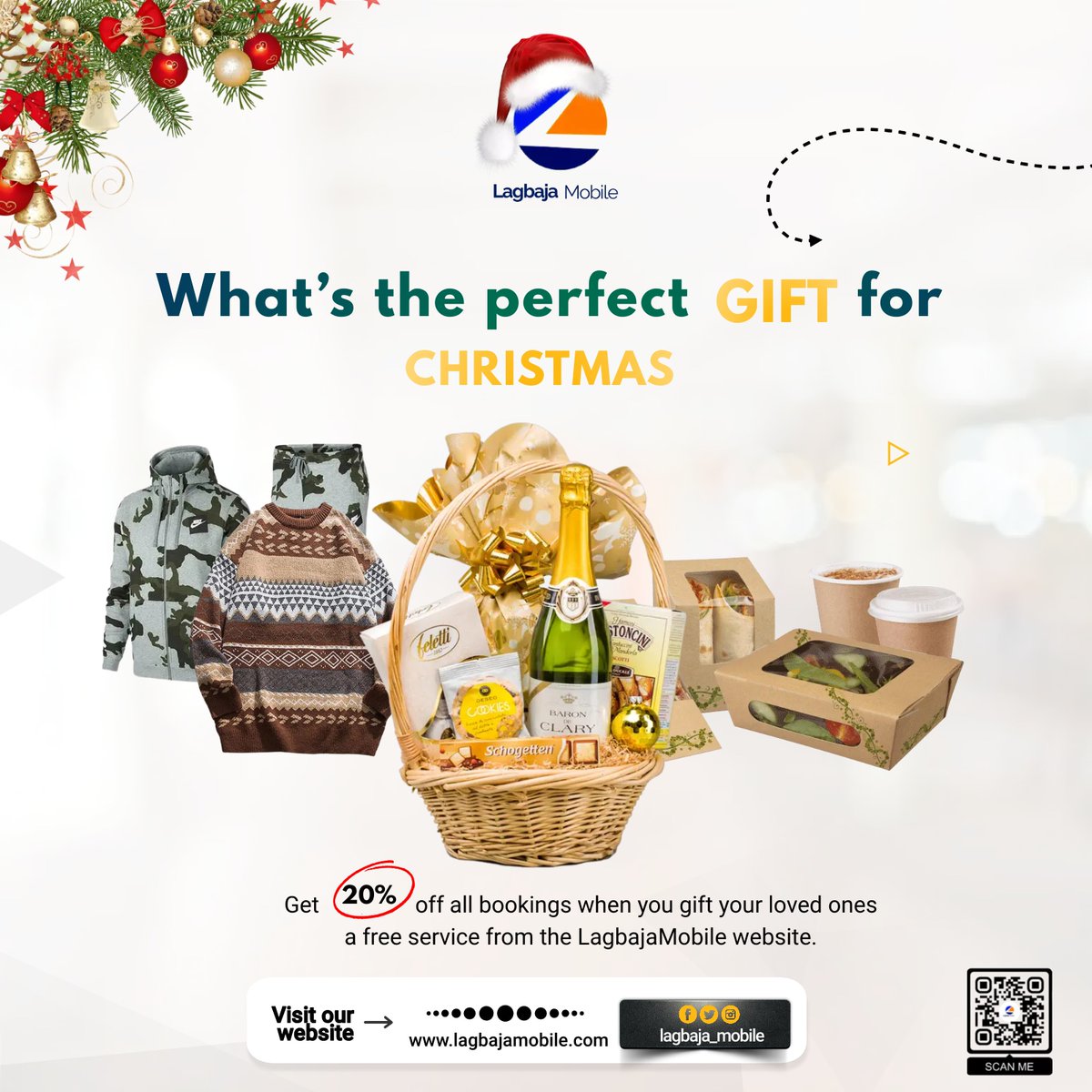 LagbajaMobile's tweet photo. What better gift for your loved ones this Christmas than a session with us π?
Gift them a session with us and give them the ultimate gift of pamperingπππ.
Get 20% off when you use https://t.co/qPbBtpLU44
#Lagbajamobile #Christmas #festivemood #giftafriend #akurehowfar https://t.co/SVI8hkwMZG