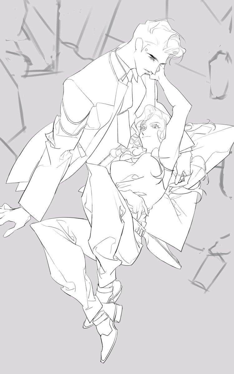 椰汁城活阎王小情侣贴贴日常新年贺图进度……根本没人偷吧
V×Connor。