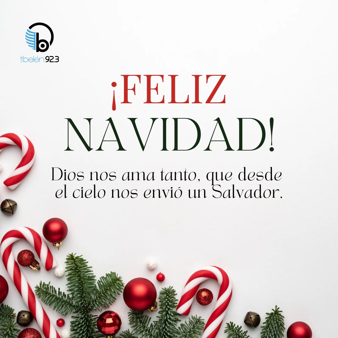 RadioB923fm's tweet photo. ¡Feliz Navidad! ✨️

Les deseamos todo el equipo de Radio B. https://t.co/u8JTMUNO7Z