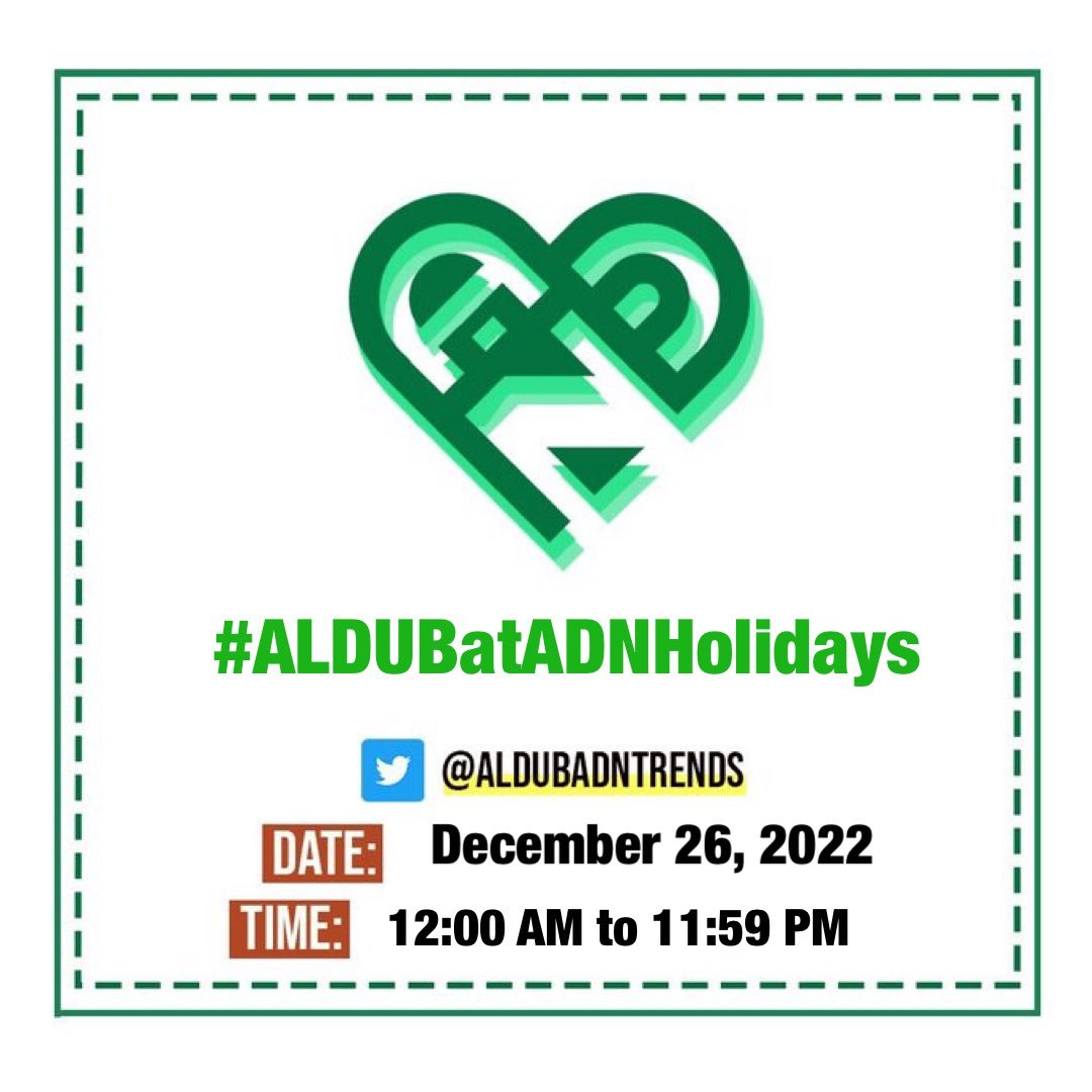 AlDubADNTrends's tweet image. It's the most festive season of the year. We hope everyone's making the most of their holidays by catching up with family and friends as well as prepping up for the coming new year. Happy holidays, #ADNFAM!

#ALDUBatADNHolidays