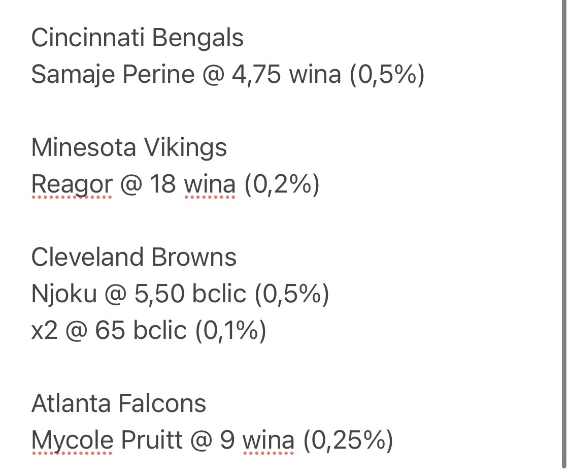 PronosTali's tweet photo. #NFL 🏈 #CrazyChristmas 🎅🏻

➖Bets listés par ordre de préférence
➖Pas de confiance que du Fun
➖Merci à @WaickDiTeacha &amp; @TokuGawaTwins pour la contribution ❤️
➖Modérez vos mises 🙏🏻
➖Passez un merveilleux Noël et prenez soin de vous la Team 🧡 Merci bcp pour votre soutien 🧡 https://t.co/HlO0b60gTq