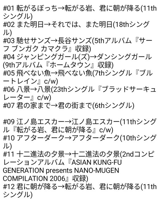 1話&amp;最終回サブタイでピンときた人もいると思いますがカバーもありましたね
どことなく1話の頃のぼっちちゃんを思わせるような歌詞でもありアジカンでカバーを1曲選ぶならとても良い選曲だったと思います
アジカンをリスペクトしてくれているのがとても嬉しい作品でした
#アジカン
#ぼっち・ざ・ろっく https://t.co/HMyTGxjj27 