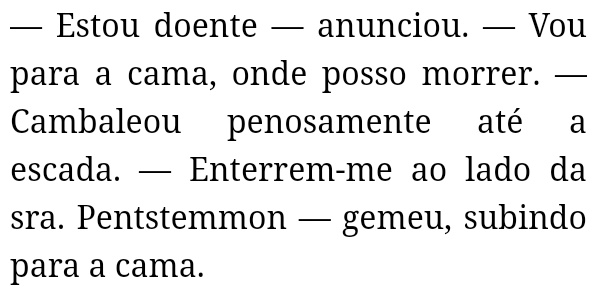 simplesmente o howl no livro quando pegou um resfriado