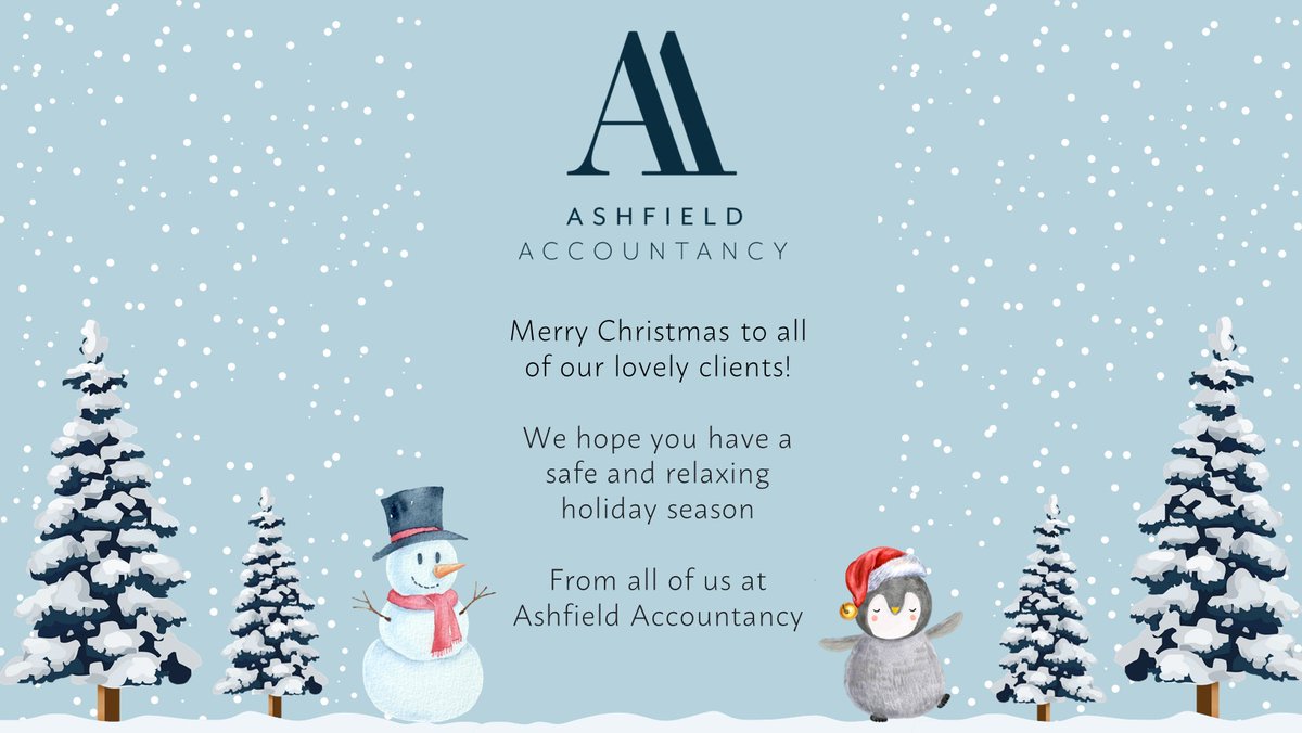 AshfieldAcc's tweet photo. #MerryChristmas to all of our lovely clients! #HappyHolidays from all of us at Ashfield Accountancy https://t.co/FpORVAdP1Q
