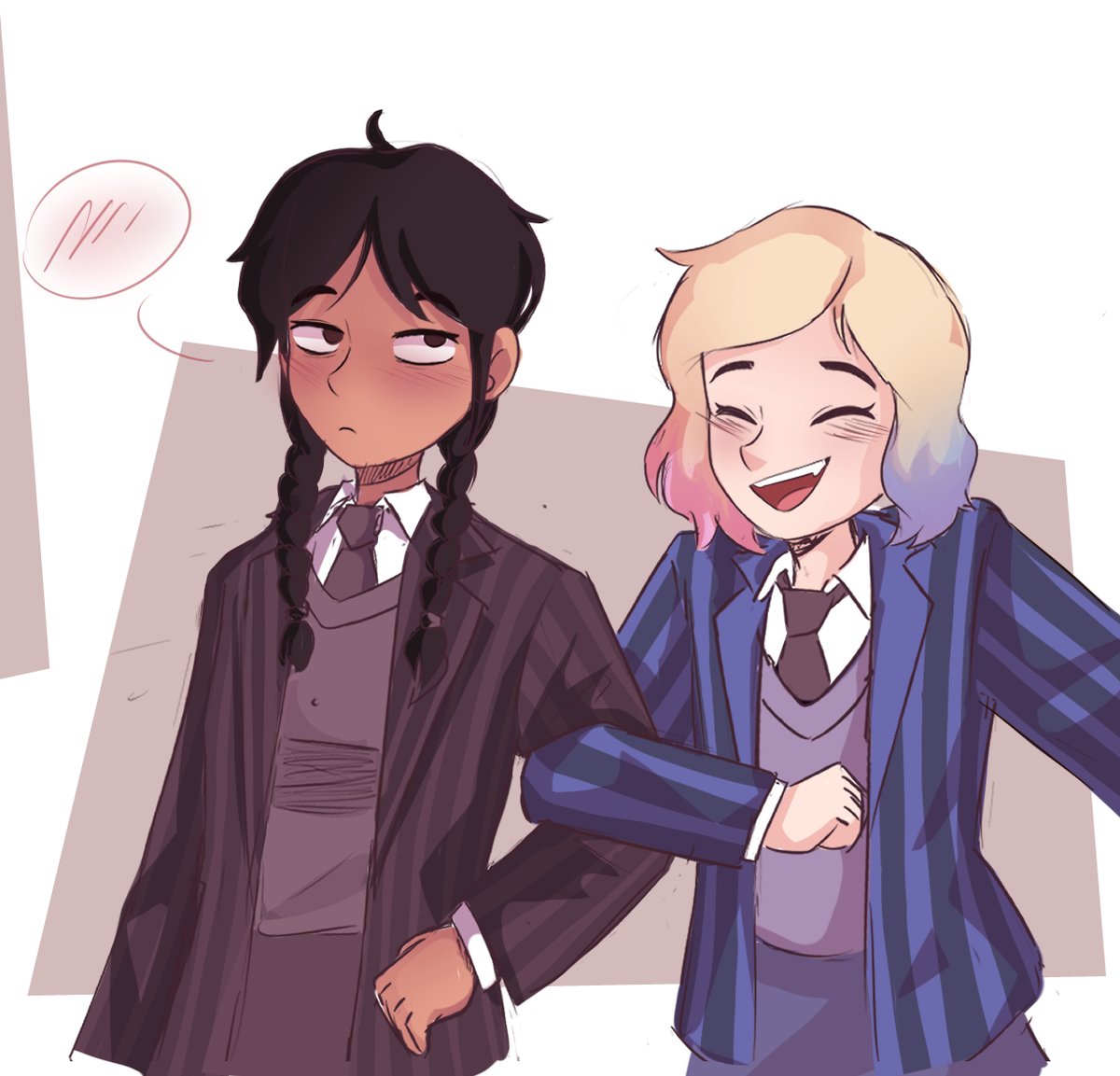 Lucarith_arts's tweet photo. Wenclair in my new religion 🙏

#wednesdaynetflix #wednesdayaddams #wenclair #wendsday #fanart #enidsinclair #enid #wednesdayfanart https://t.co/NAO2uFEcNS